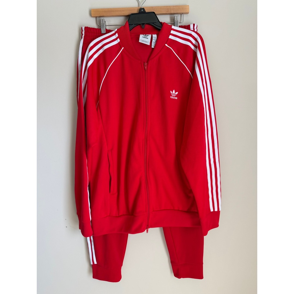 Adidas Originals Tracksuit Set Men XL Joggers & Jacket Set 3-Stripe XXL